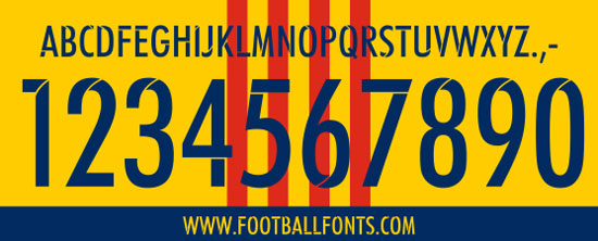 FC Barcelona 2015 Font