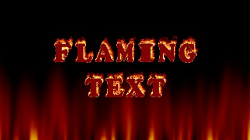 Flaming Text Fonts