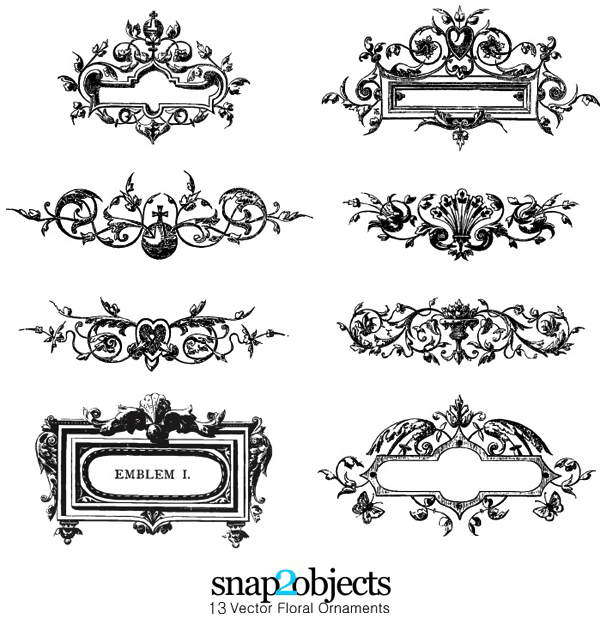 Floral Ornament Vector Free