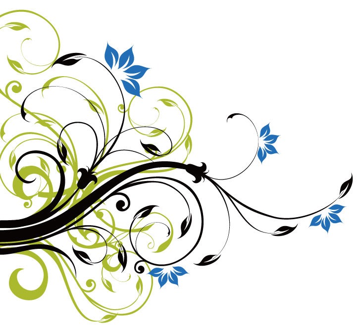 Floral Swirl Vector