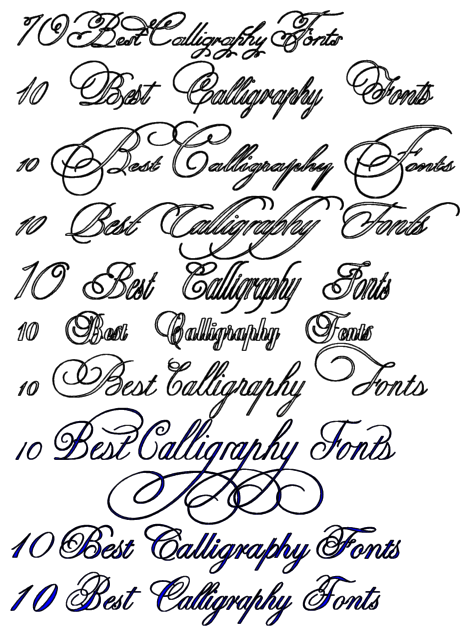 13 Photos of Best Calligraphy Fonts Alphabet