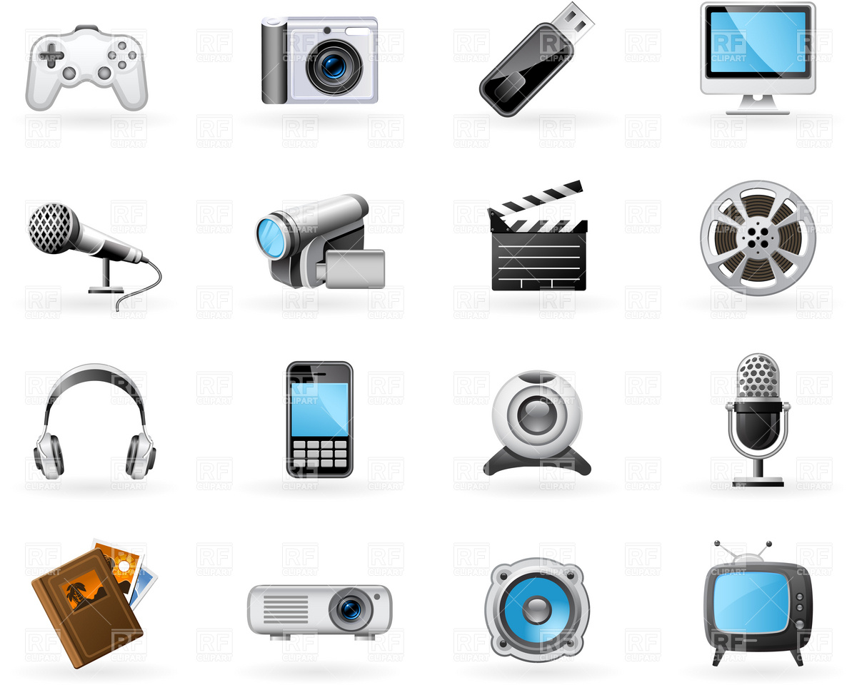 Free Clip Art Multimedia Icons