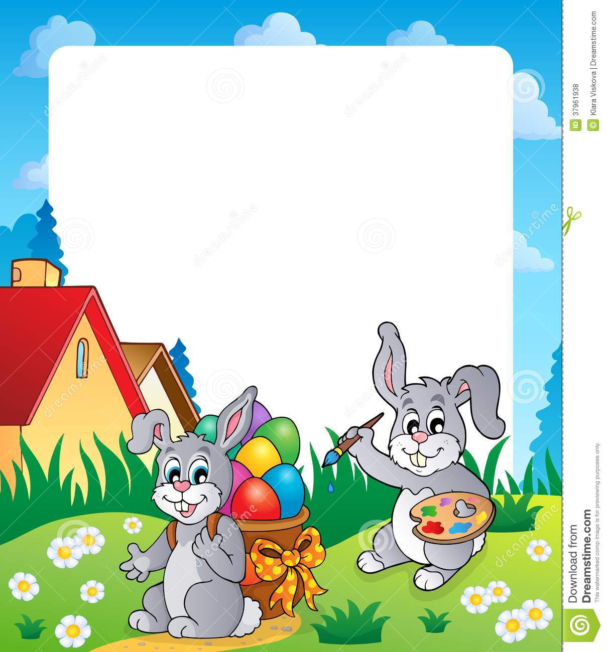 Free Easter Bunny Frames