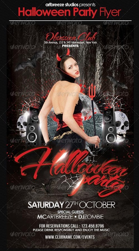 Free Halloween Flyer PSD Free Halloween Flyer PSD