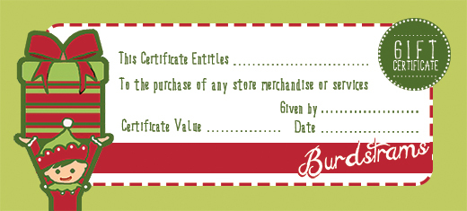 Free Holiday Gift Certificate Templates