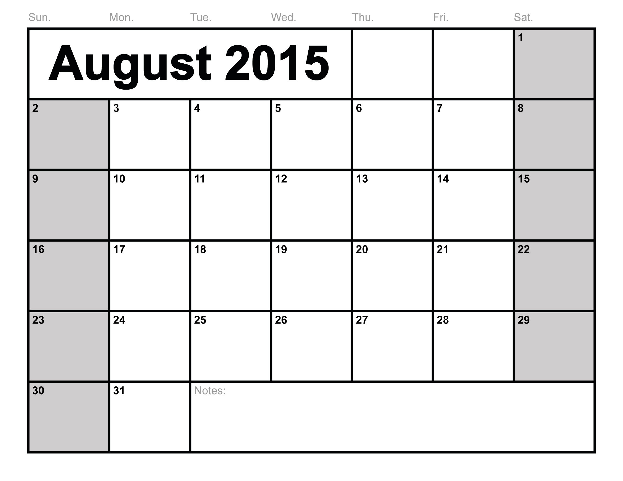 Free Large Printable Calendar