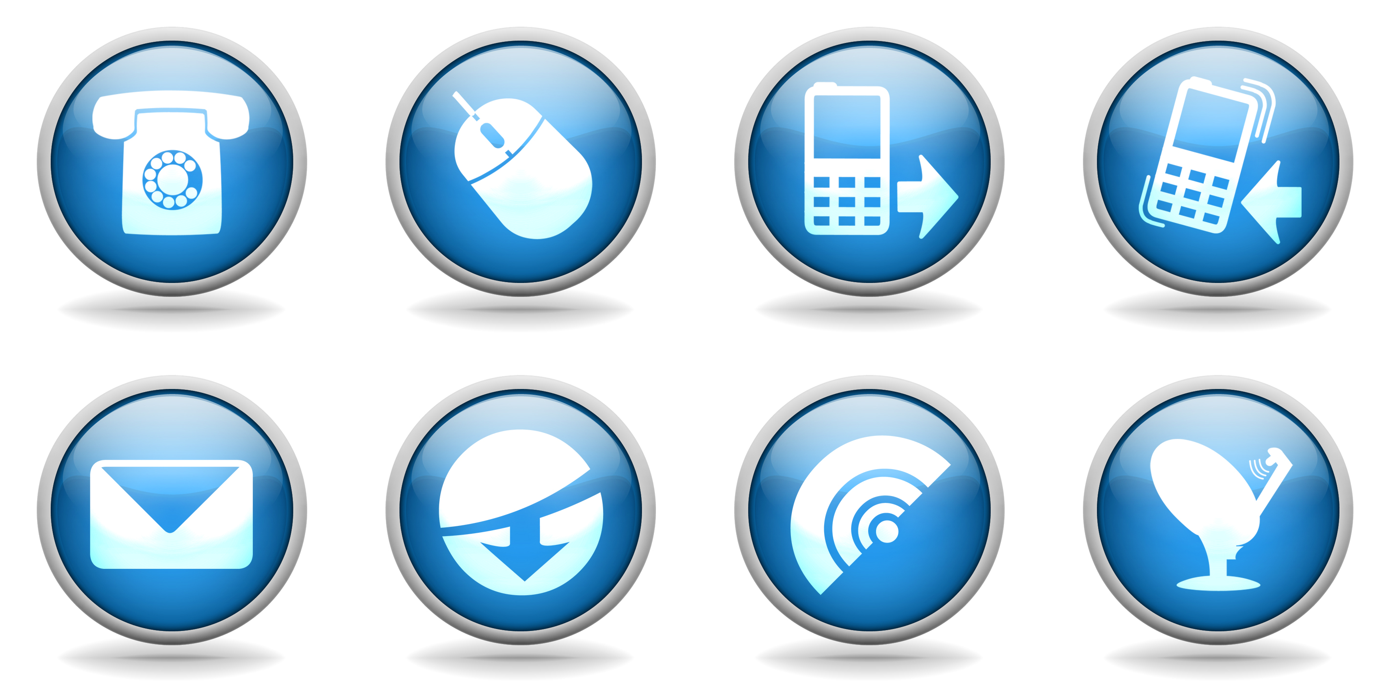 Free Phone email Icons for Website