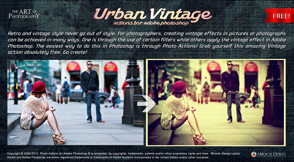 8 Free Vintage Photoshop Filters Images