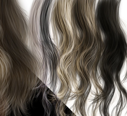 Free Photoshop PSD Hair Files