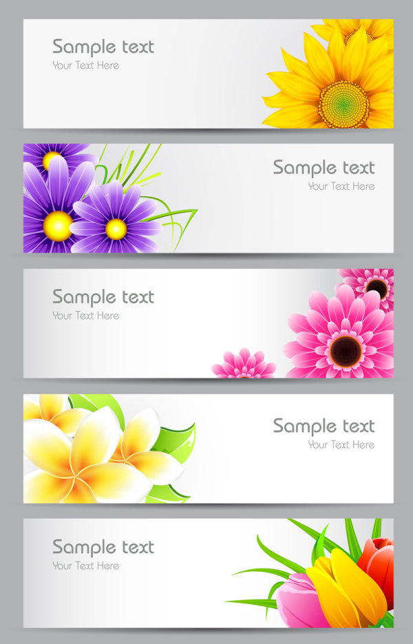 12 Photos of Flower Banner Vector