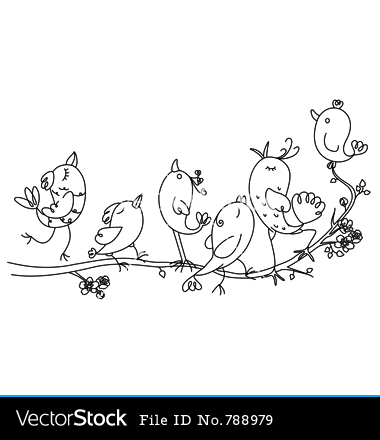 Free Vector Birds Singing