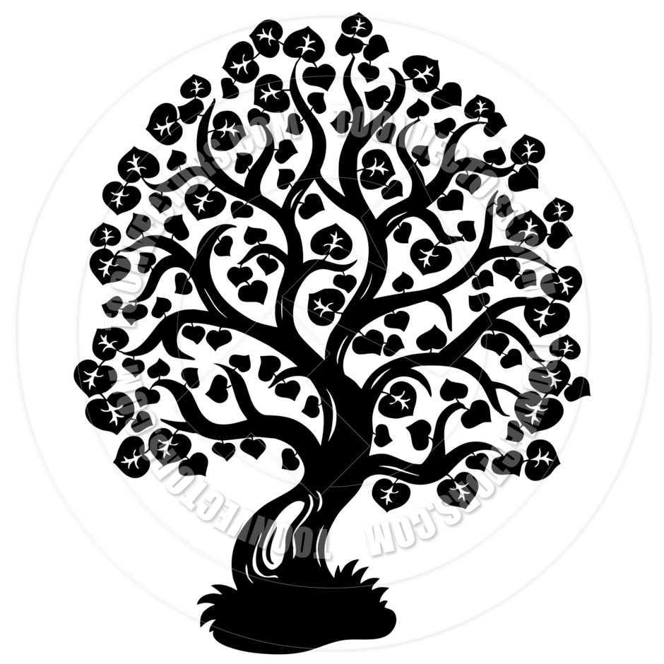 Fruit Tree Silhouette Clip Art