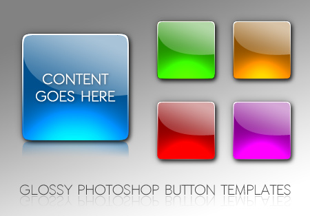 Glossy Icons Free Photoshop Template