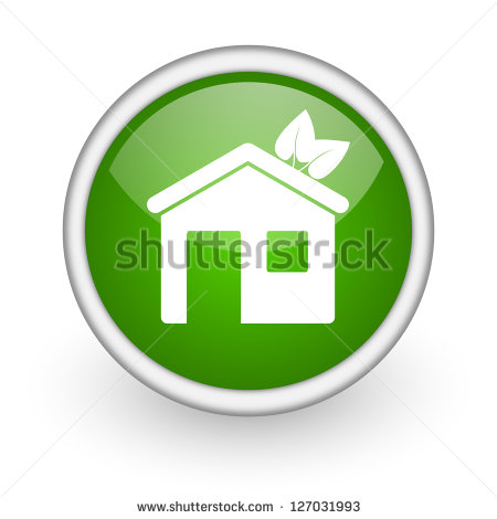 Green Circle Building Icon