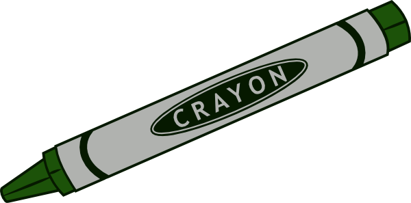Green Crayon Clip Art