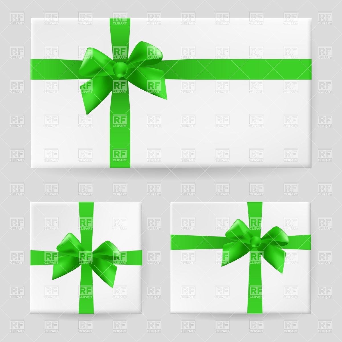 Green Gift Ribbon Free Clip Art