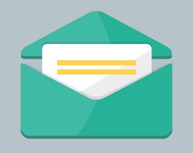 Green Mail Envelope Icon Green Mail Envelope Icon