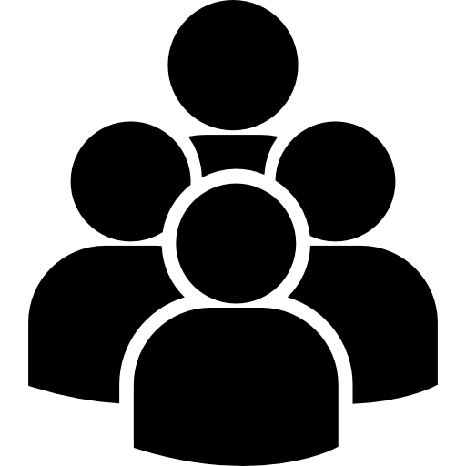 Group of People Icon Silhouette