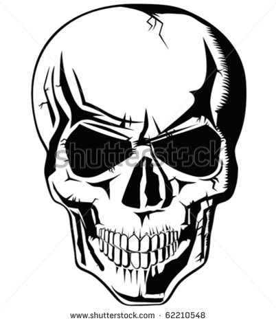 Halloween Evil Skull Drawings