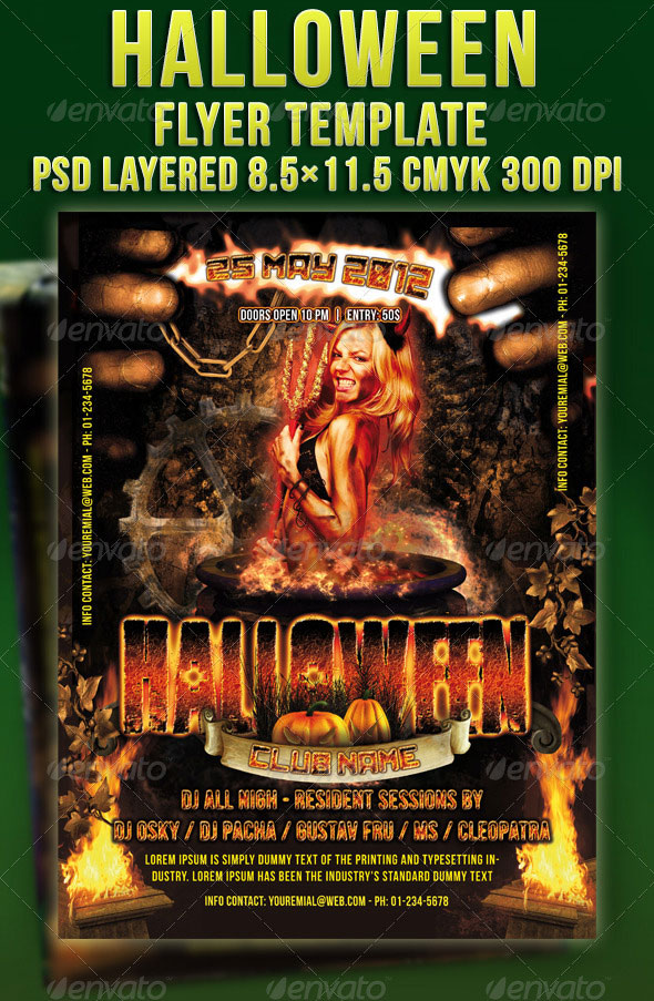 Halloween Party Flyer Halloween Party Flyer
