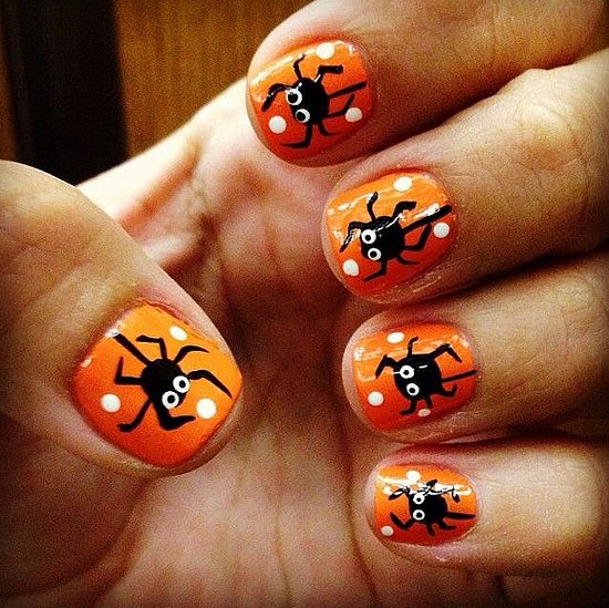 Halloween Spider Nail Art Ideas