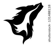 Howling Wolf Clip Art