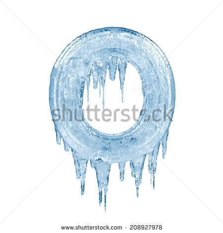 Ice Alphabet Letters O