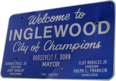 Inglewood California Sign