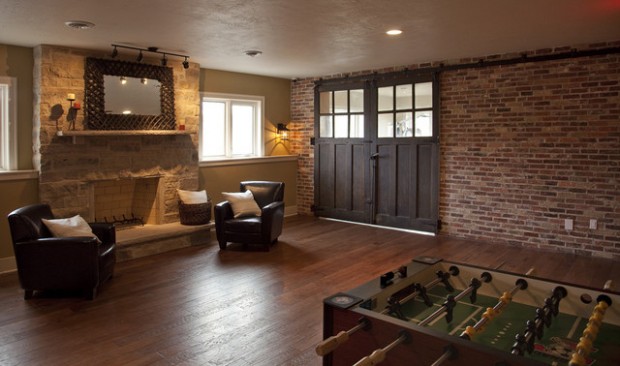 Interior Brick Wall with Door Interior Brick Wall with Door