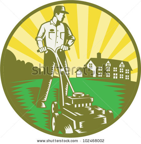 Lawn Mowing Clip Art