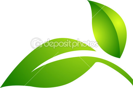 Logo with Two Leaves