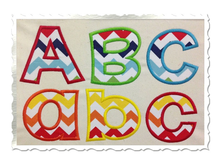 Machine Embroidery Applique Font Machine Embroidery Applique Font