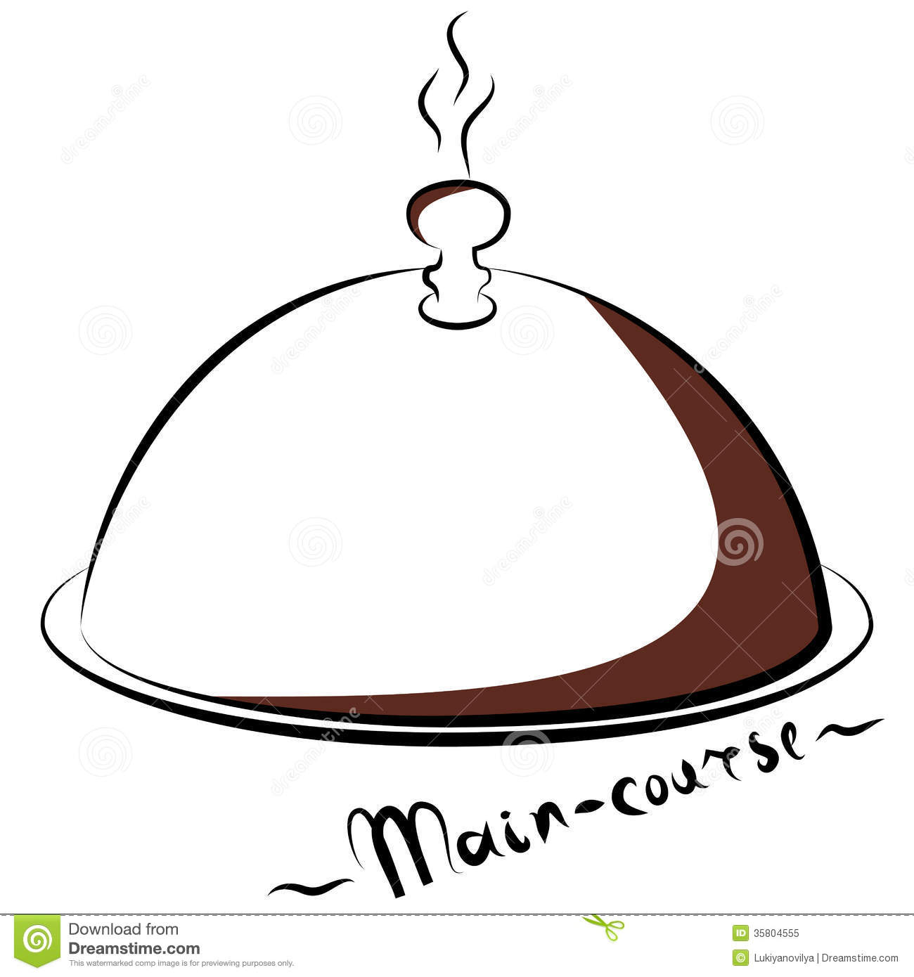 Main Course Dishes Clip Art
