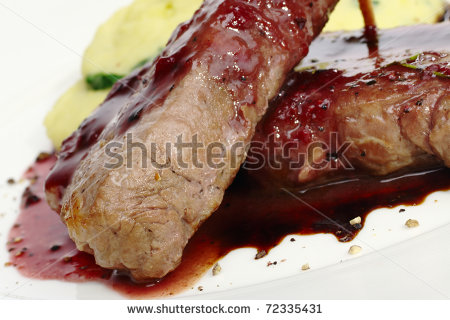 Main Dish Meat with Mashed Potatoes