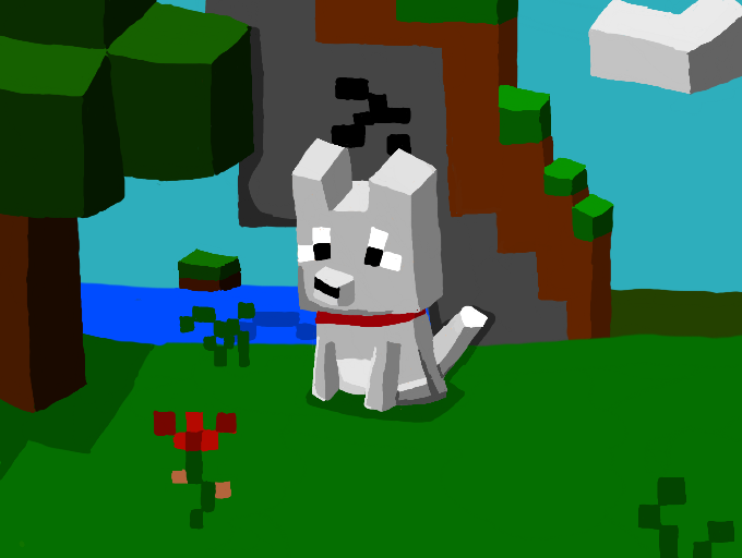 Minecraft Wolf Minecraft Wolf