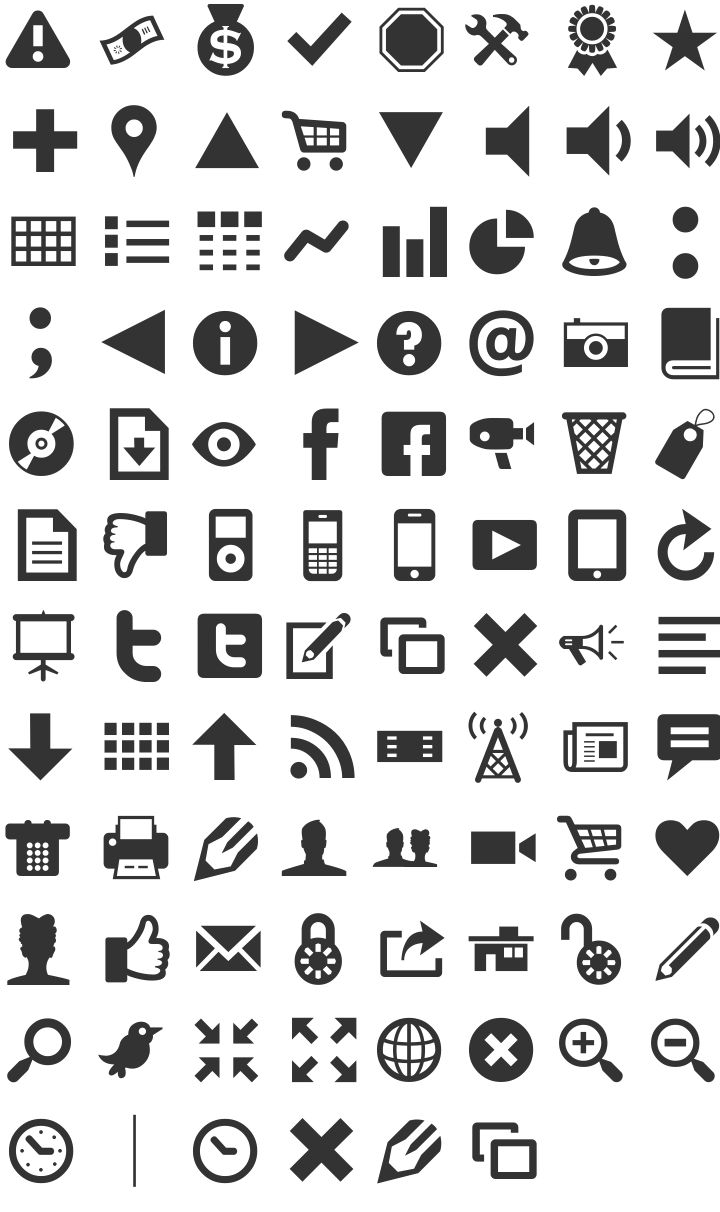 Modern Pictograms Font