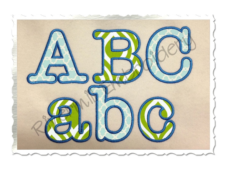 Monogram Machine Embroidery Applique Alphabet Fonts