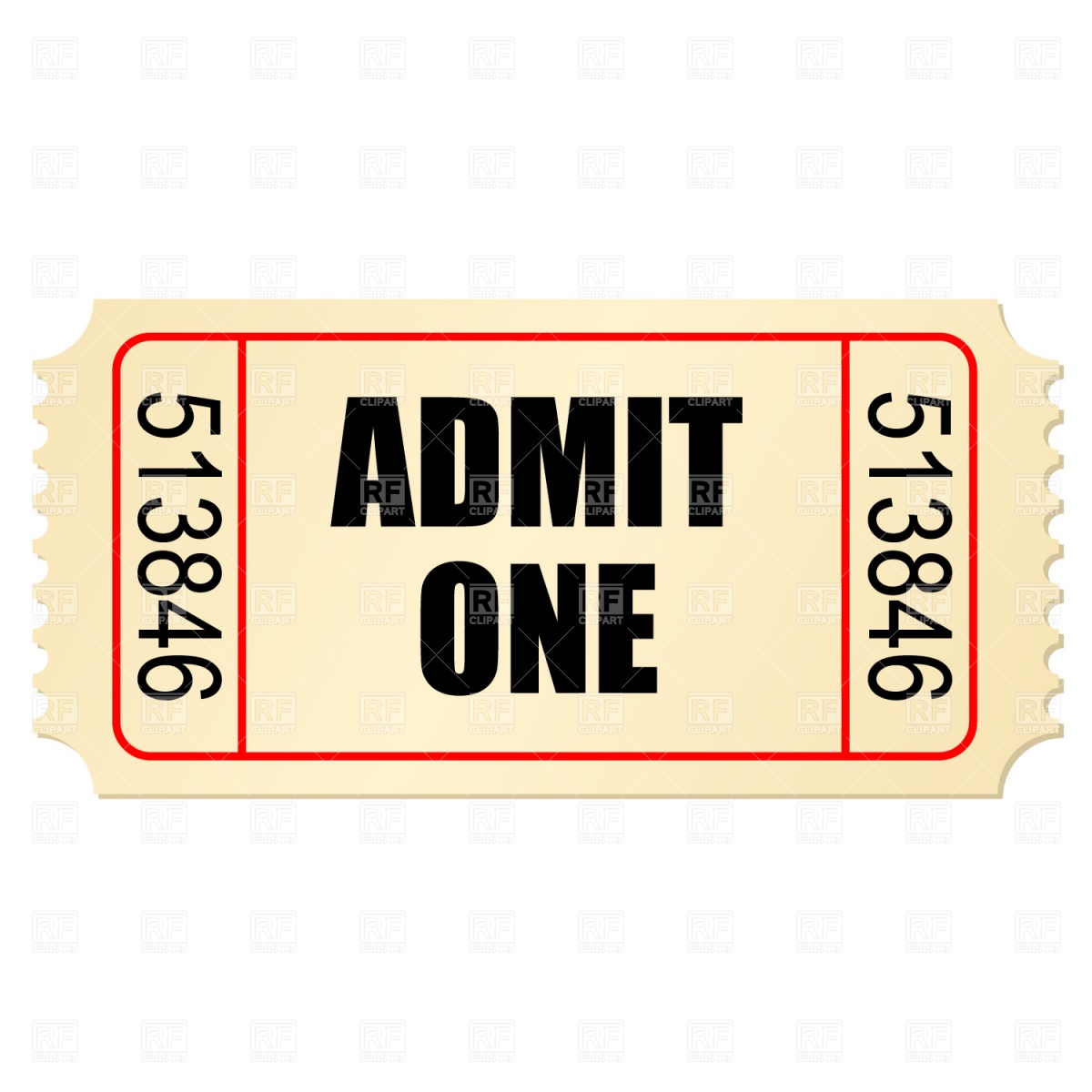 Movie Ticket Stub Clip Art