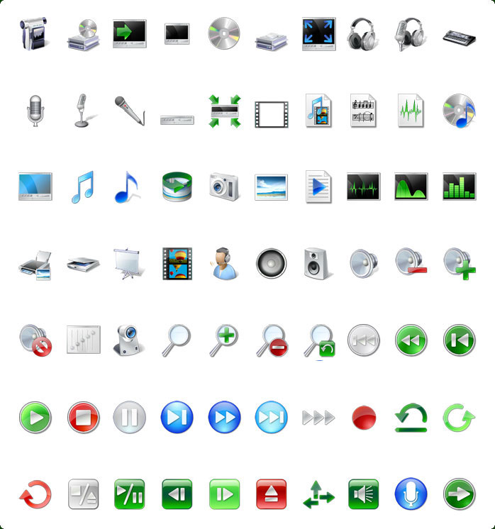 Multimedia Icons Download