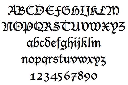 Old Time Writing Font
