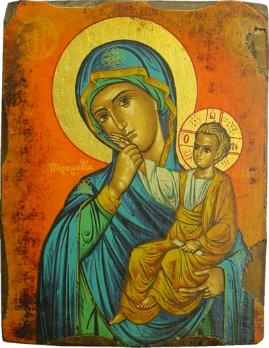 Orthodox Icon Virgin Mary and Jesus