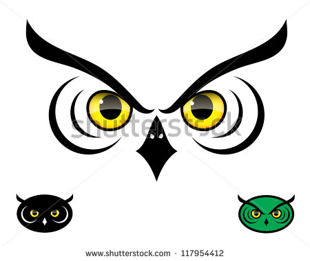 10 Owl Head Vector Images