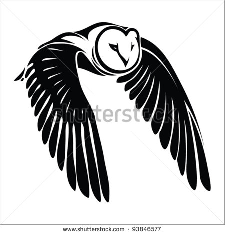 Owl In-Flight Vector Owl In-Flight Vector