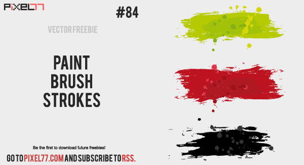 19 Free Vector Paint Strokes Images