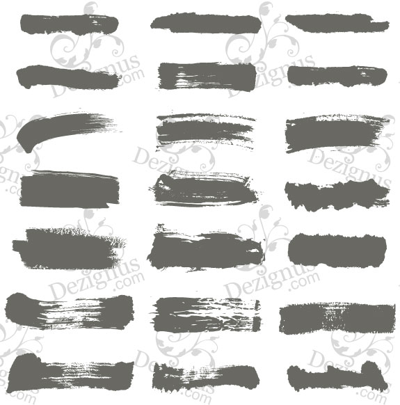 Paint Brush Strokes Vector