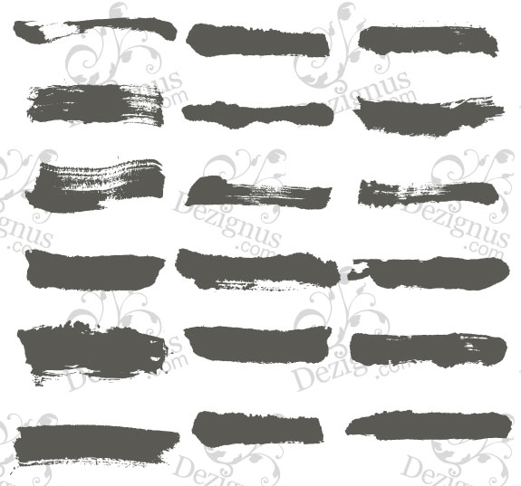 Paint Brush Strokes Vector