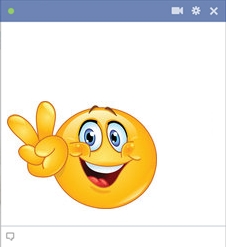 Peace Sign Smiley for Facebook