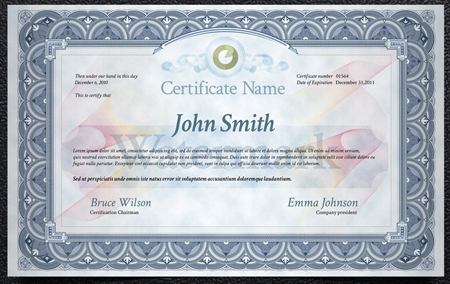 Photoshop Certificate Template