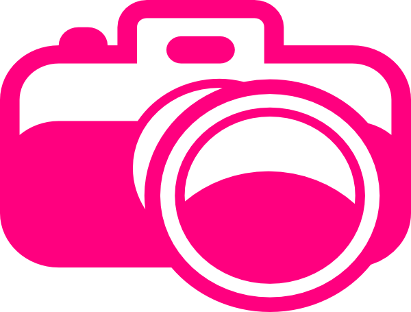 Pink Cartoon Camera Clip Art