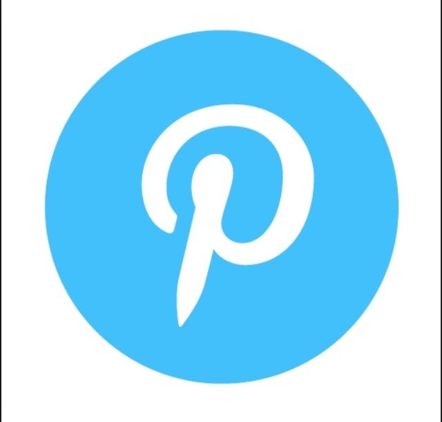 17 Pinterest Icon Blue Images